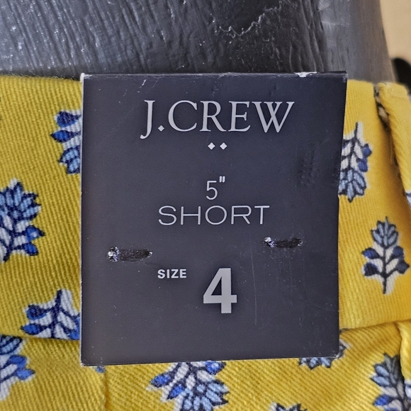 J. Crew Yellow Floral 5" Shorts - Picture 6 of 7